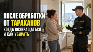 Read more about the article Что делать после обработки квартиры от тараканов: возвращение и уборка