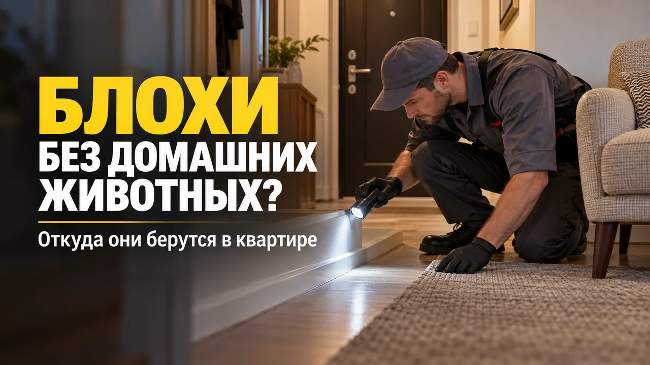 Read more about the article Блохи в квартире без животных: откуда они берутся и где искать